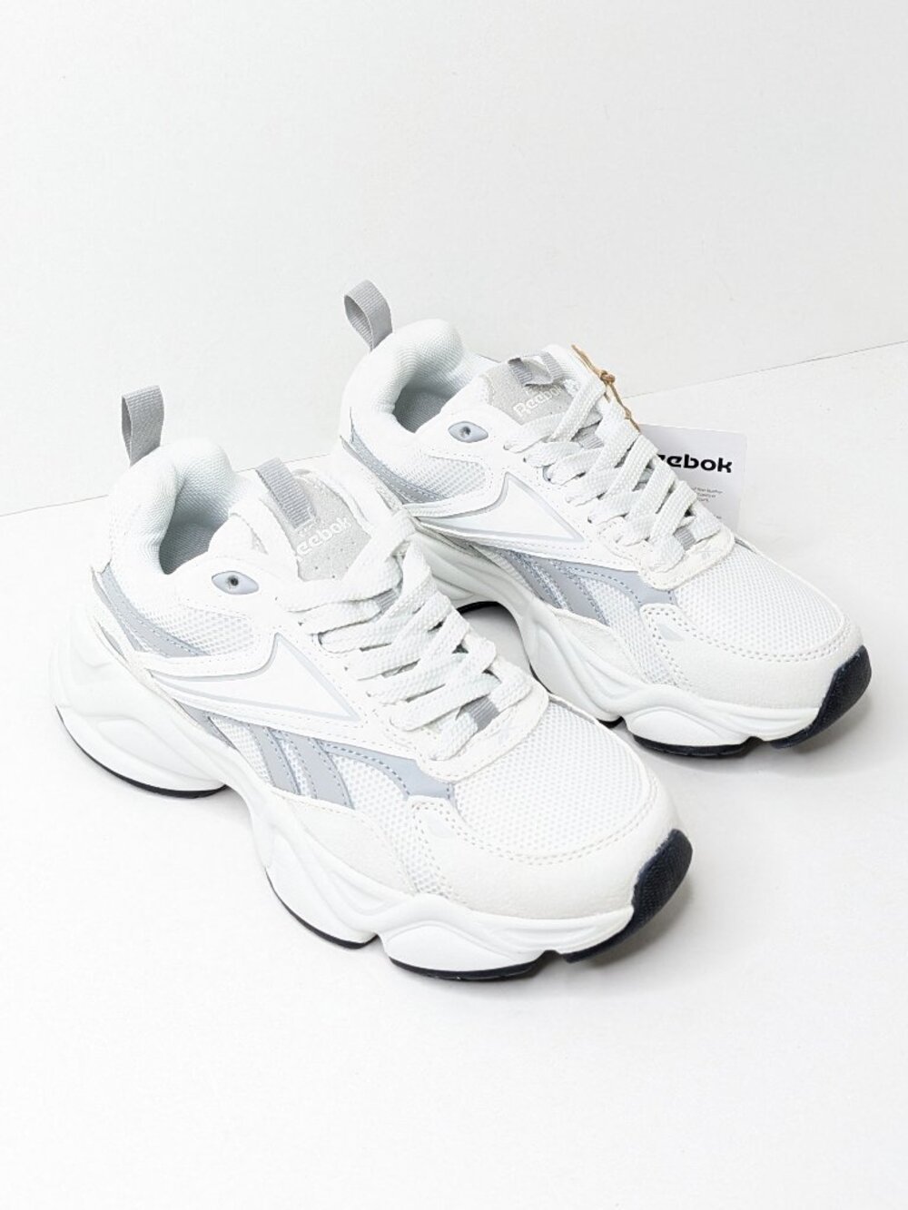 Reebok Charge Run Chunky Sneakers White Womens 7